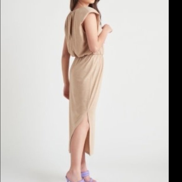 Black Tape | Shoulder Pad Mini Dress - Picture 2 of 6